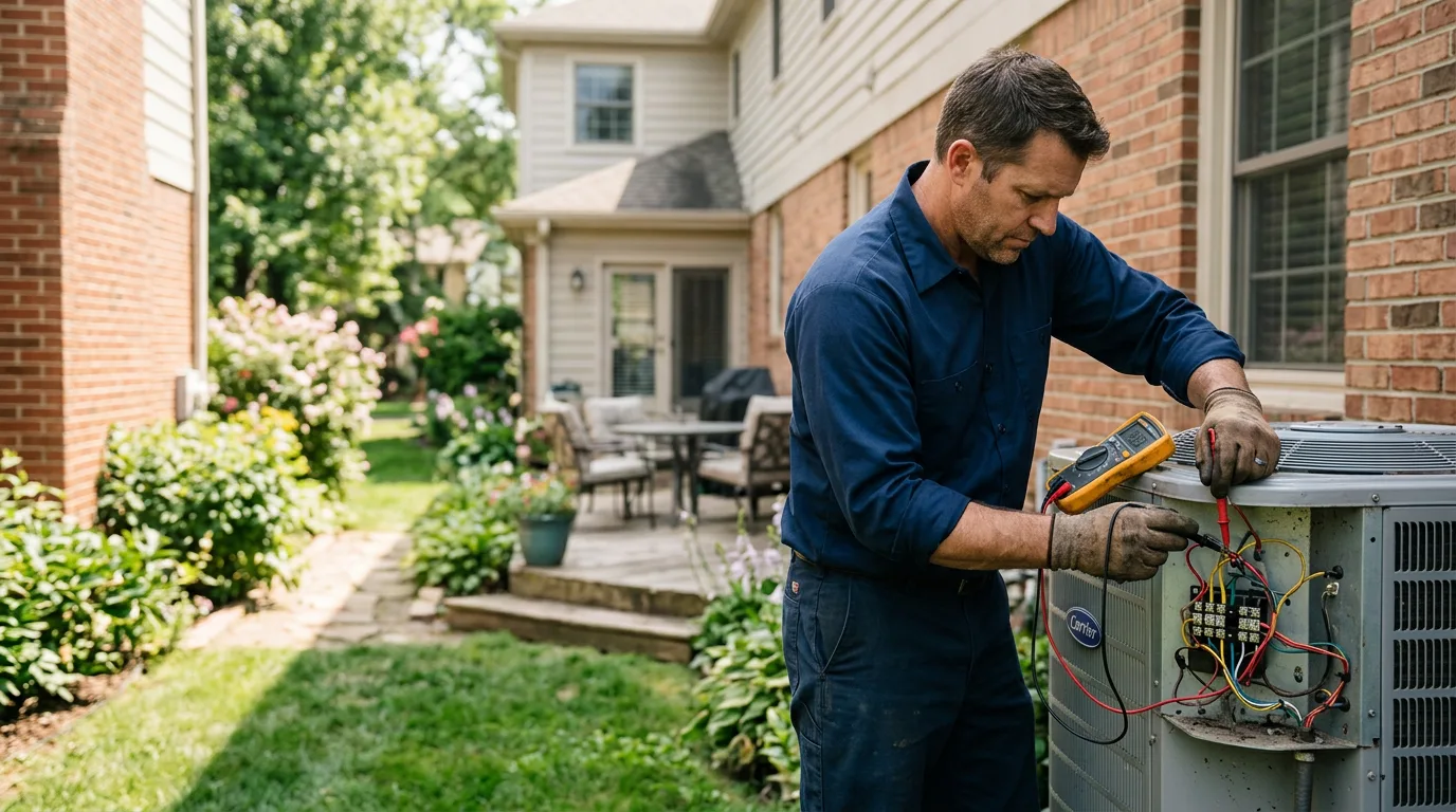 HVAC technician working near Southlake, TX